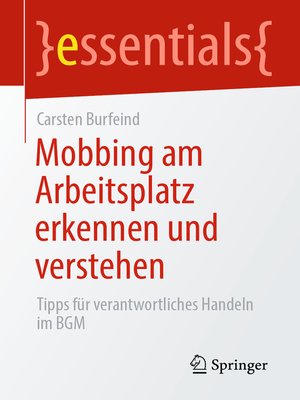 cover image of Mobbing am Arbeitsplatz erkennen und verstehen